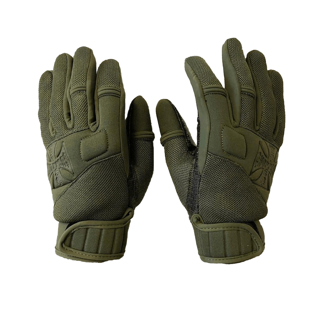 STATEMENT NEOPRENE GLOVE OLIVE GREEN West Coast Choppers