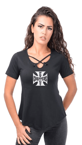 WCC Addo Ladys T-shirt Black - West Coast Choppers