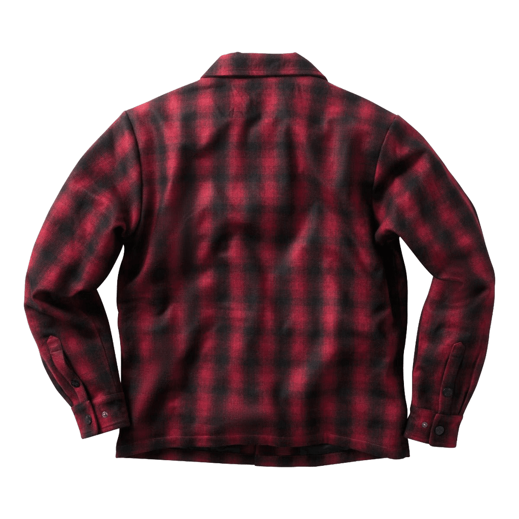 WCC WOOL LINED PLAID JACKET - RED/BLACK - West Coast Choppers