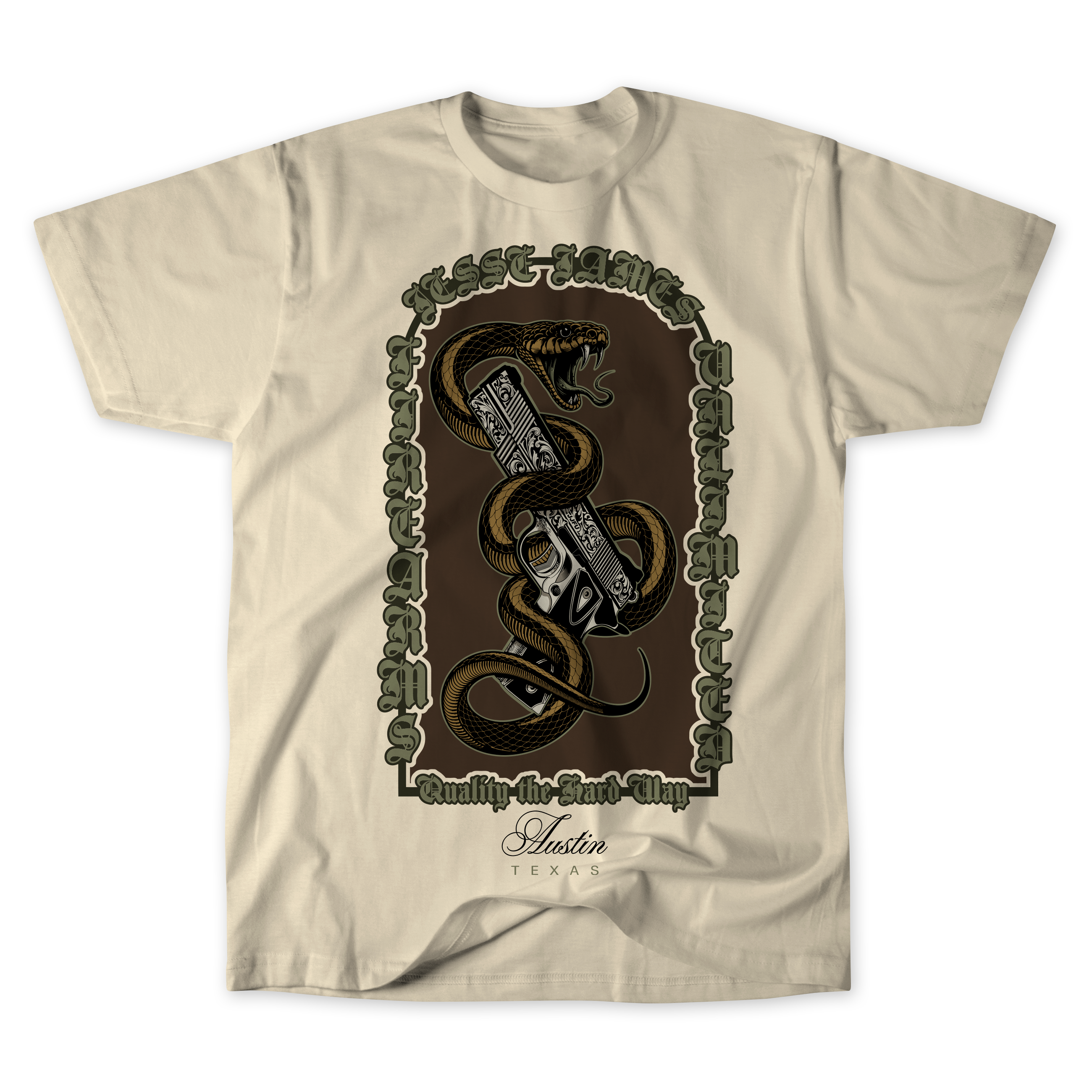 JJFU VENOM TEE - NATURAL – West Coast Choppers JJFU VENOM TEE - NATURAL – West Coast Choppers