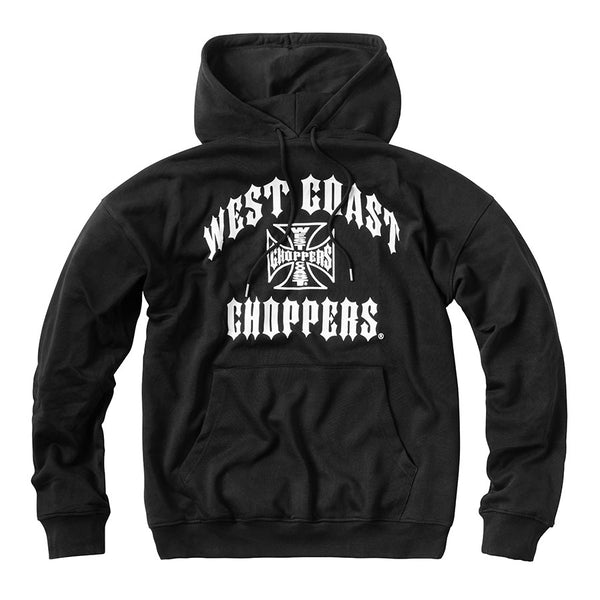 WCC IRON OVERSIZED HOODY - BLACK – West Coast Choppers