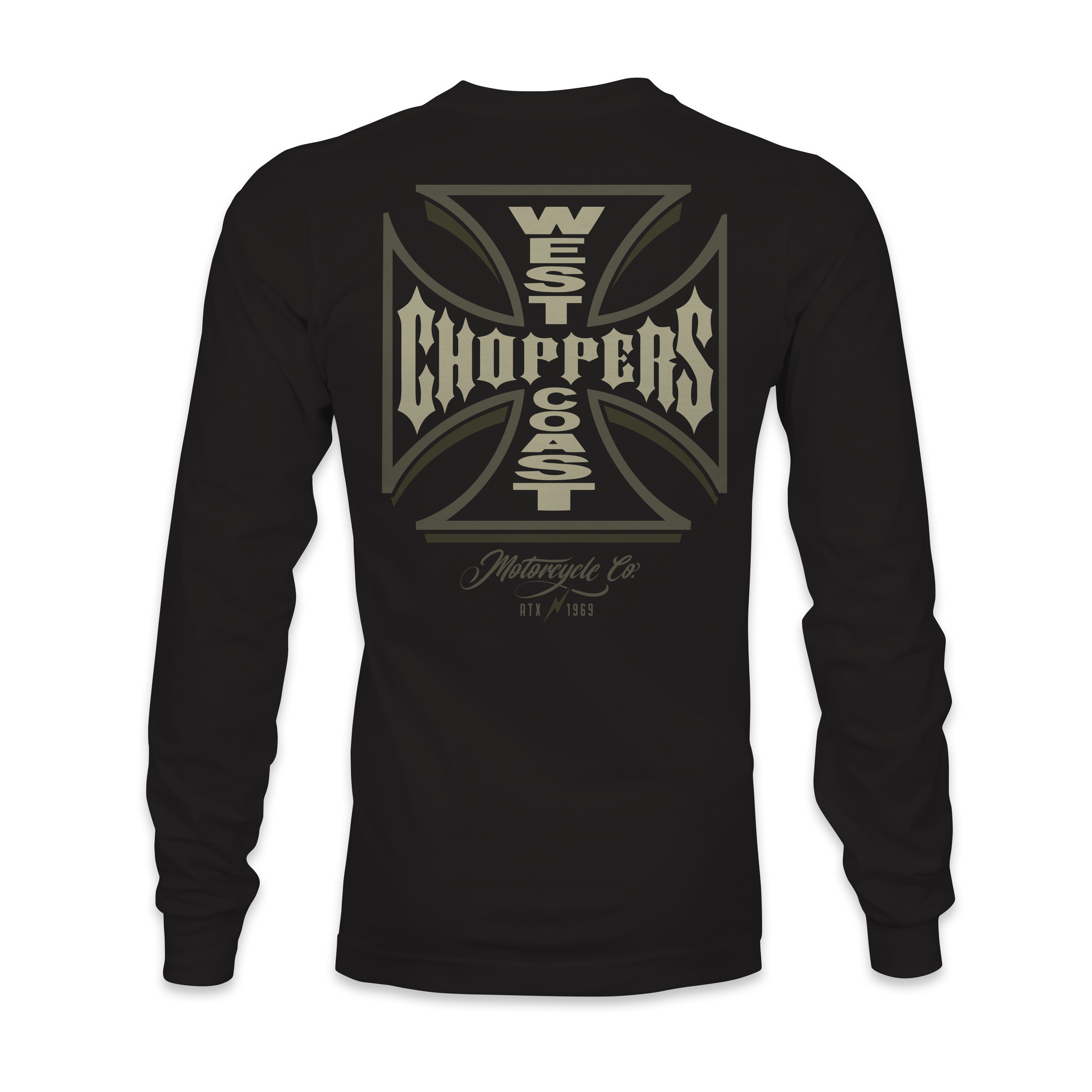WCC GANGSCRIPT LONG SLEEVE - BLACK – West Coast Choppers WCC GANGSCRIPT LONG SLEEVE - BLACK – West Coast Choppers
