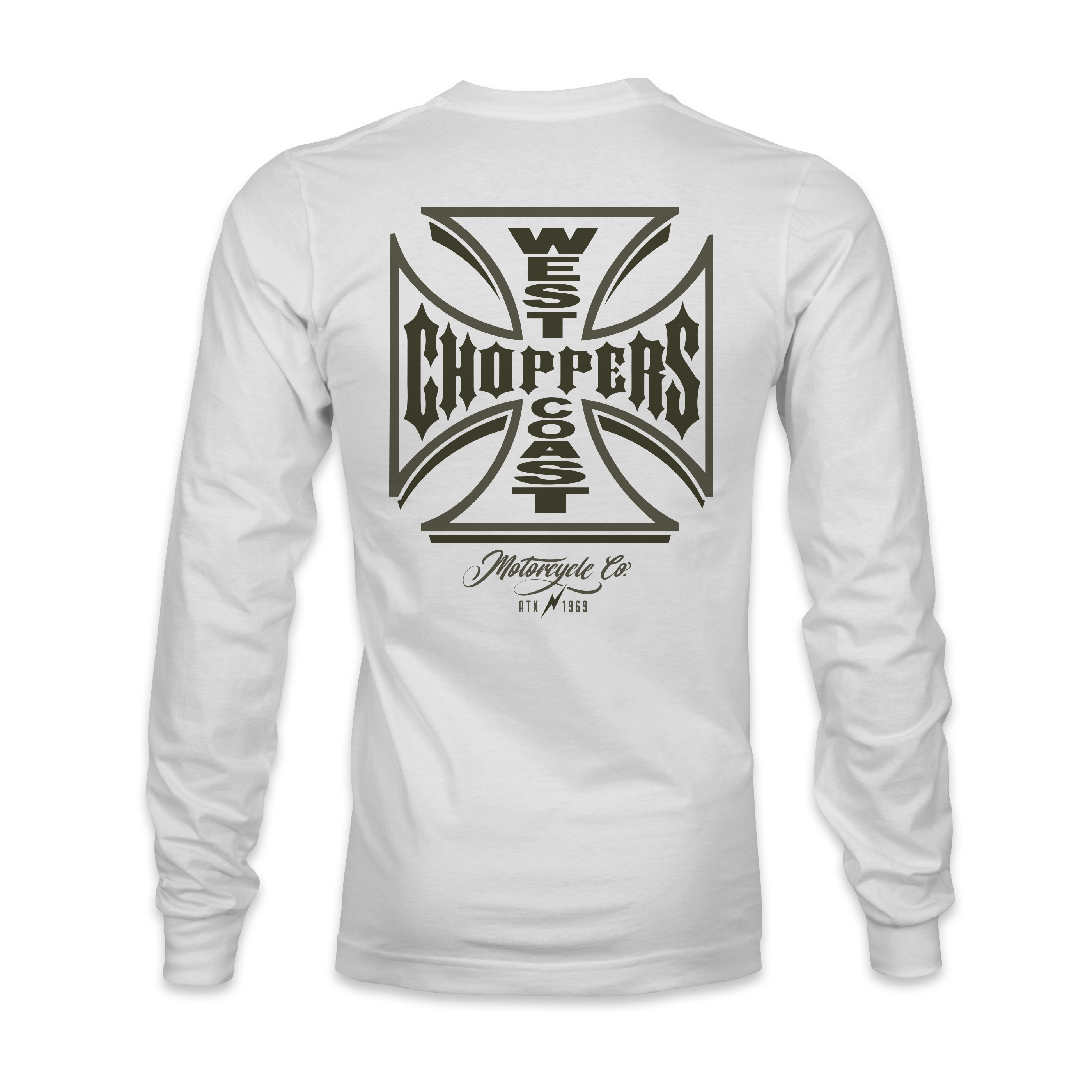 WEST COAST CHOPPERS ロングスリーブ Tシャツ　ホワイト　XL WCC GANGSCRIPT LONG SLEEVE - WHITE – West Coast Choppers