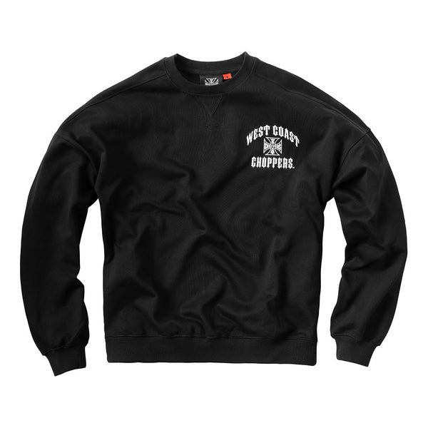 WCC IRON OVERSIZED SWEATSHIRT - BLACK – West Coast Choppers