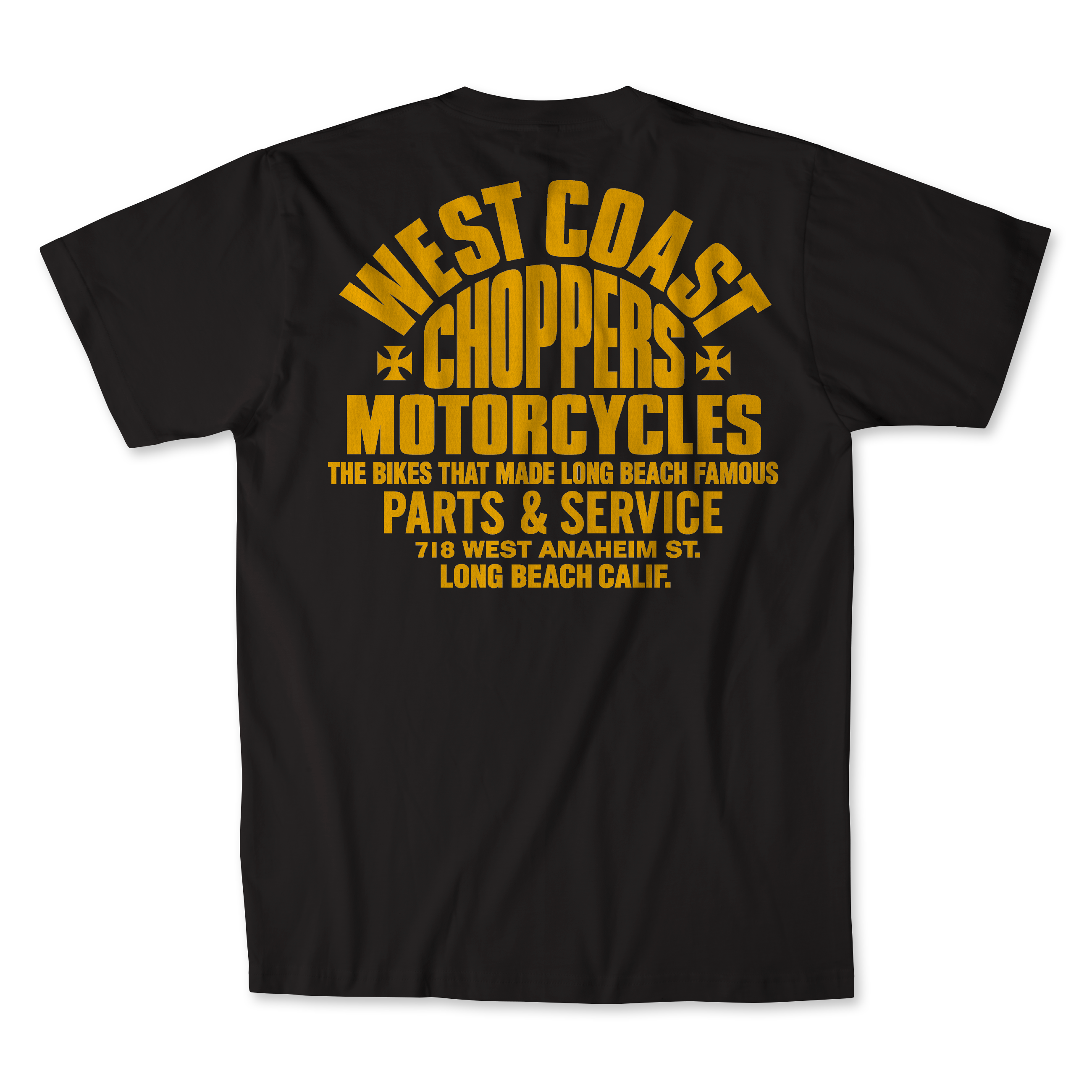 トップス West Coast Choppers S/S Work Shirt West Coast Choppers Black T-shirt Motorcycle Cross Austin