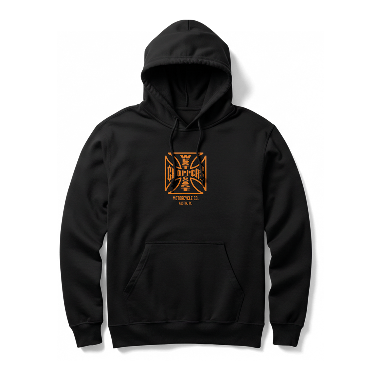 WCC ATX CROSS HOODY - BLACK – West Coast Choppers