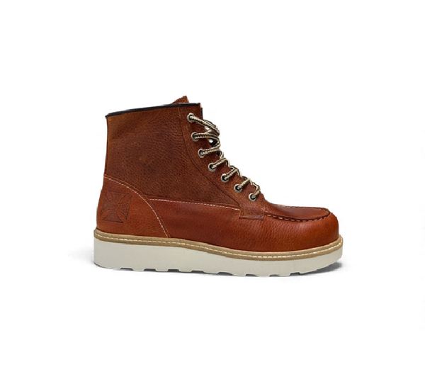 WCC RIGID LEATHER BOOTS - TUMBLE BROWN – West Coast Choppers