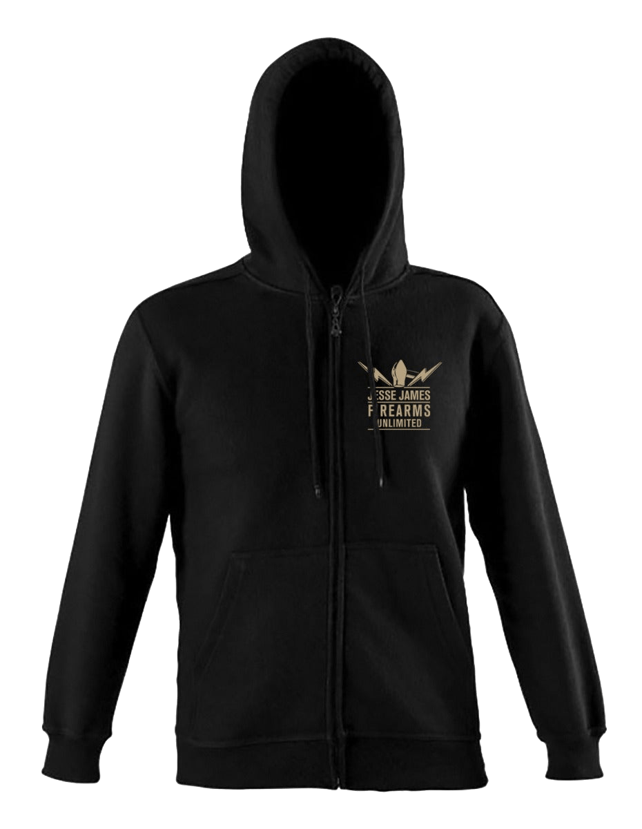 SHOOTING GUNS ZIP HOODIE Black – West Coast Choppers