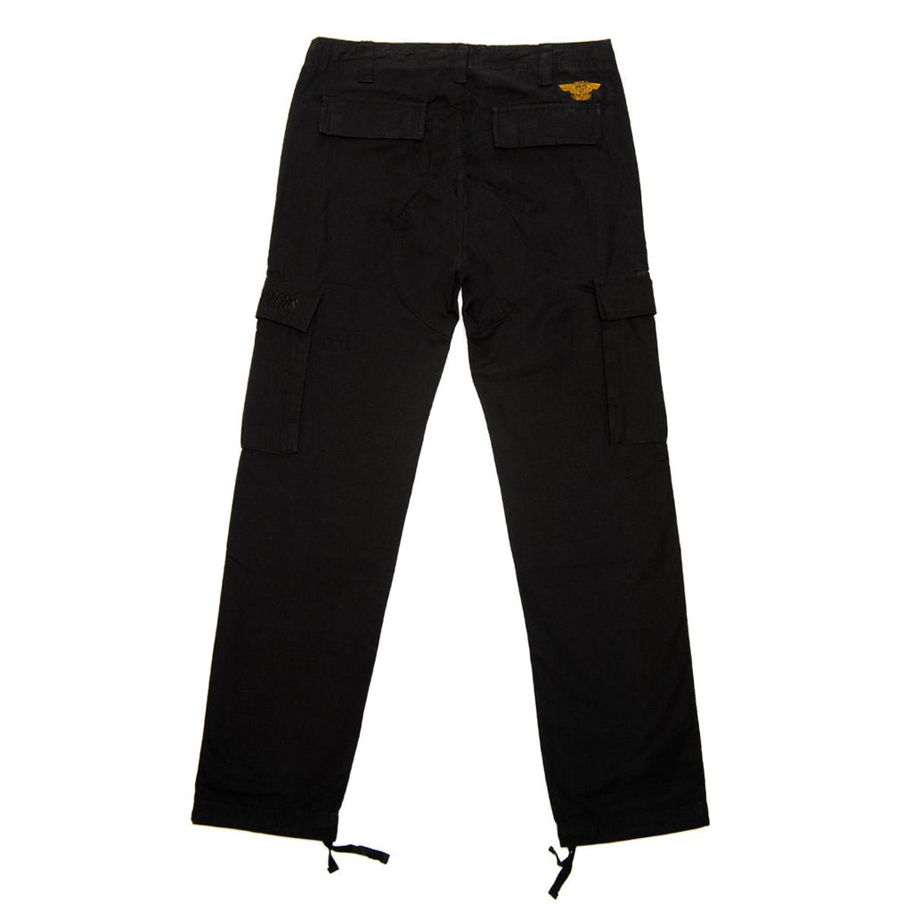 WCC CAINE RIPSTOP CARGO PANT -BLACK - West Coast Choppers