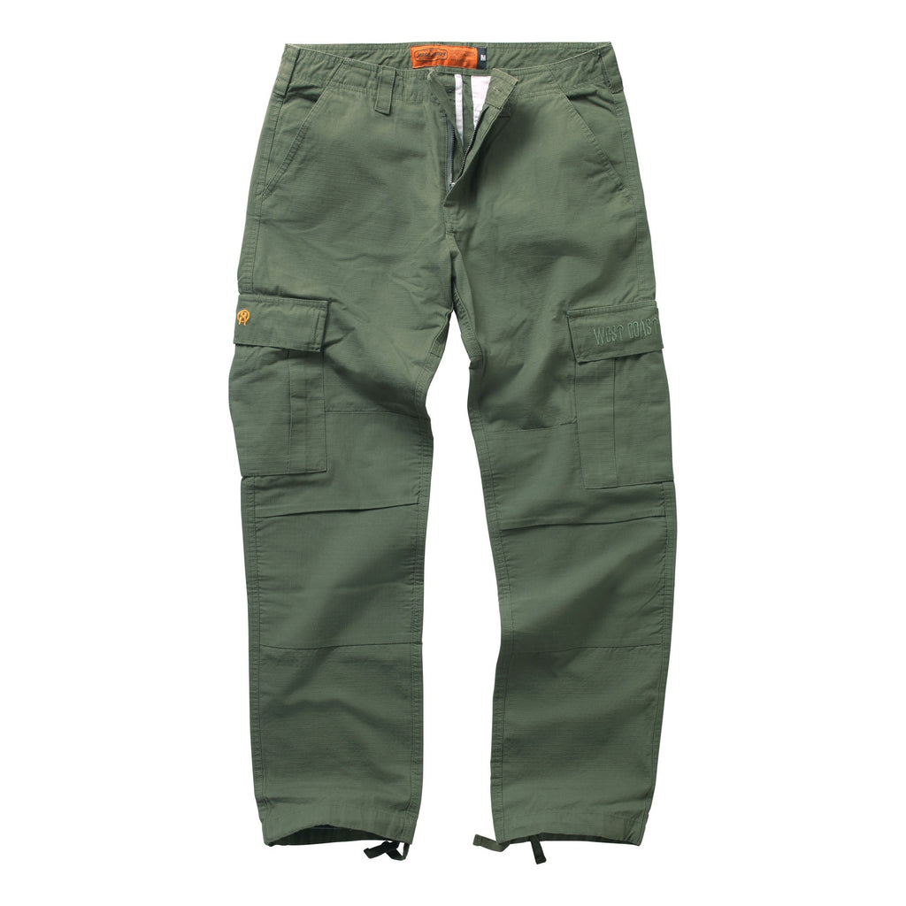WCC CAINE RIPSTOP CARGO PANT - GREEN - West Coast Choppers