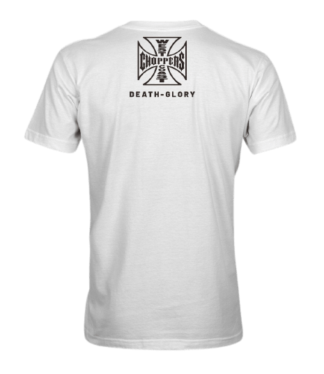 WCC - Death Glory T-Shirt White - West Coast Choppers