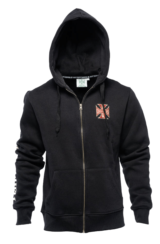 WCC EL DIABLO ZIP HOODY Black – West Coast Choppers