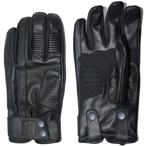 Mens black leather hot sale riding gloves