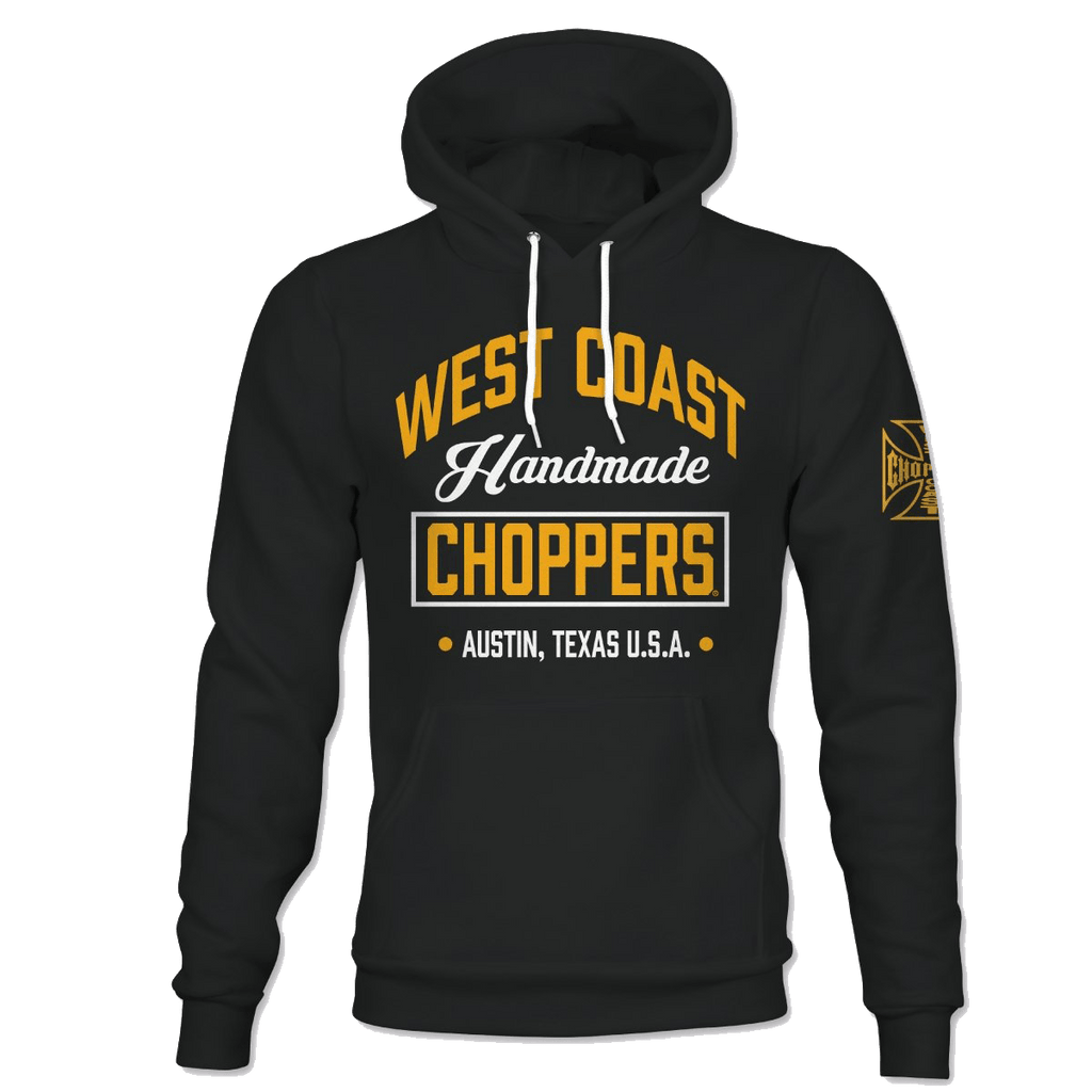 WCC HANDMADE HOODY - BLACK - West Coast Choppers