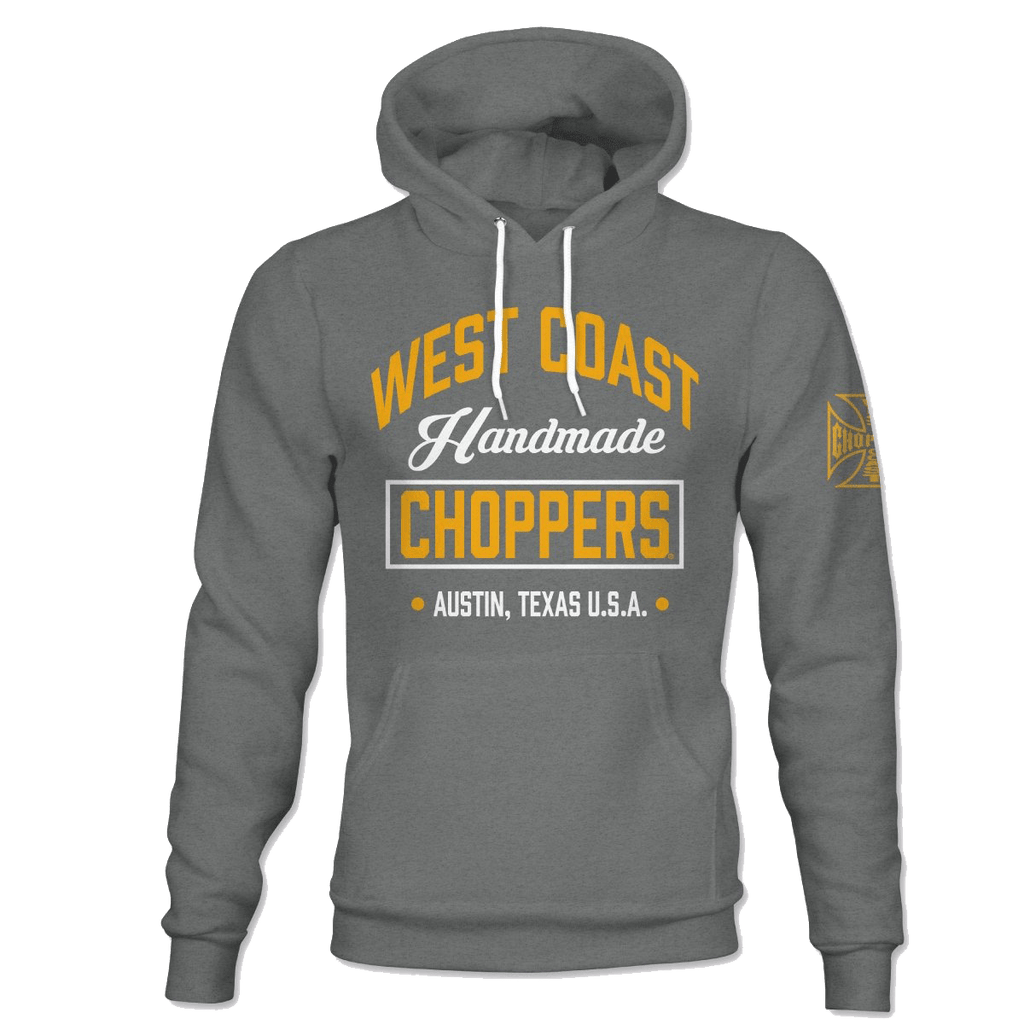 WCC HANDMADE HOODY - HEATHER GREY - West Coast Choppers