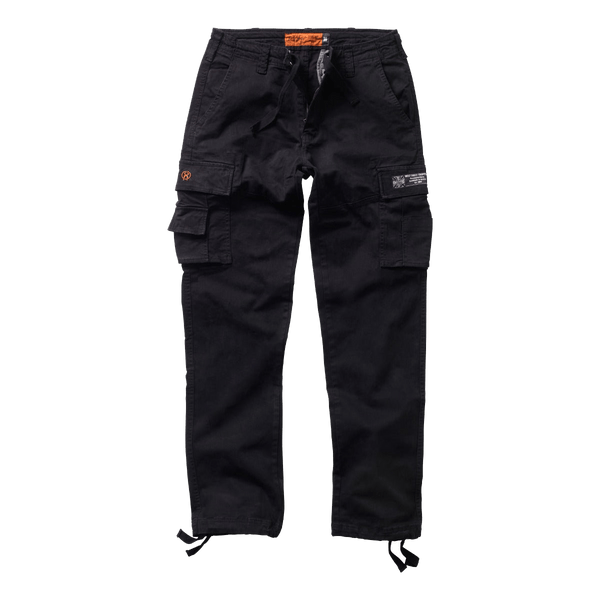 schott wide buggy cargo pants black M