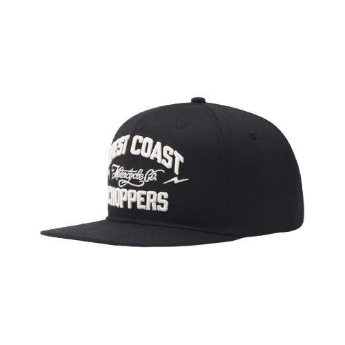 WCC MOTORCYCLE CO. FLATBILL HAT - BLACK - West Coast Choppers