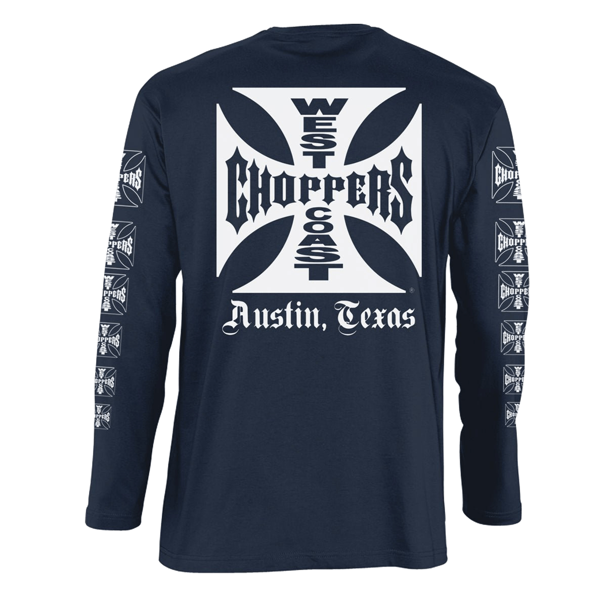 WCC OG LOGO LONGSLEEVE ATX-NAVY – West Coast Choppers WCC OG LOGO LONGSLEEVE ATX-NAVY – West Coast Choppers
