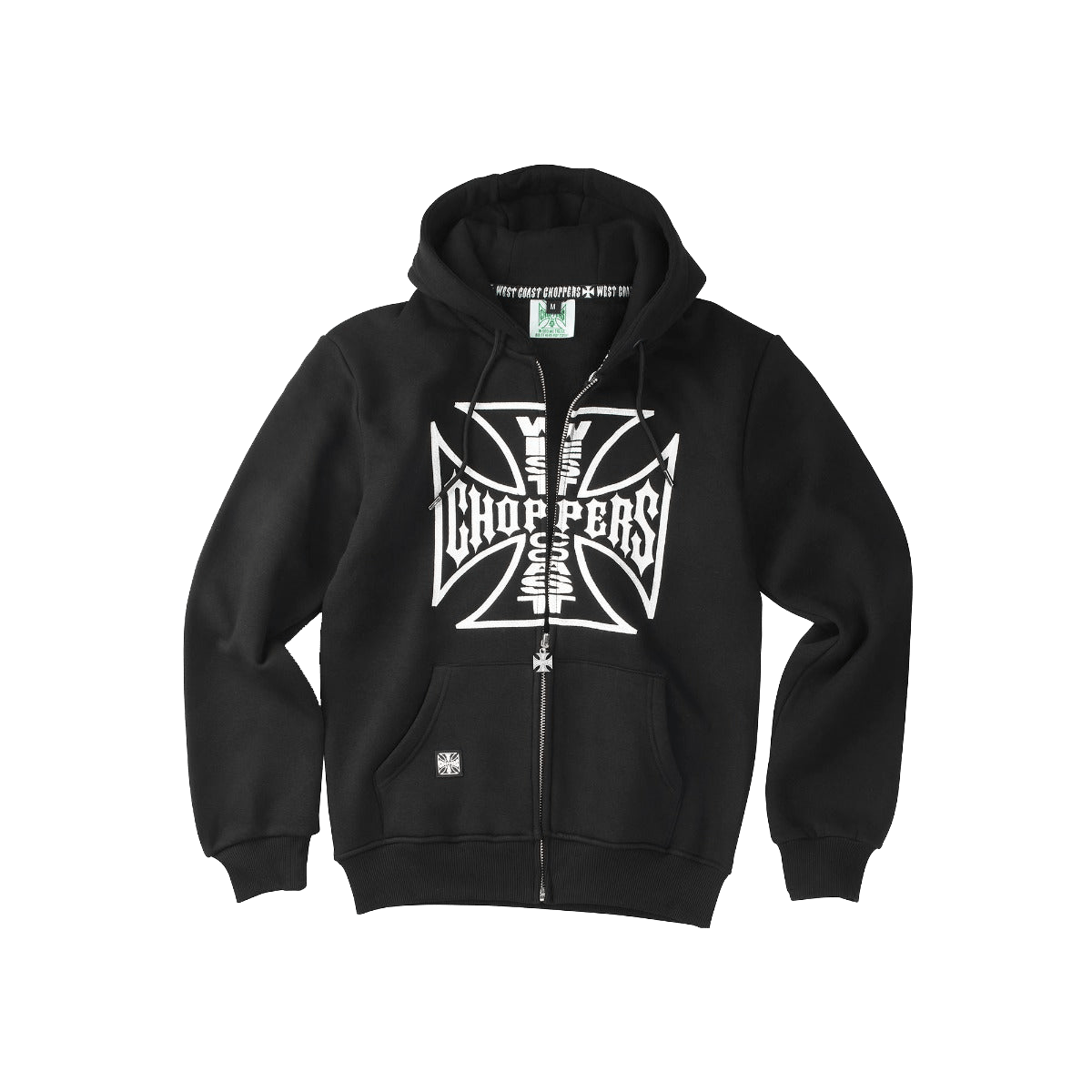 wcc og logo zip hoody black – West Coast Choppers