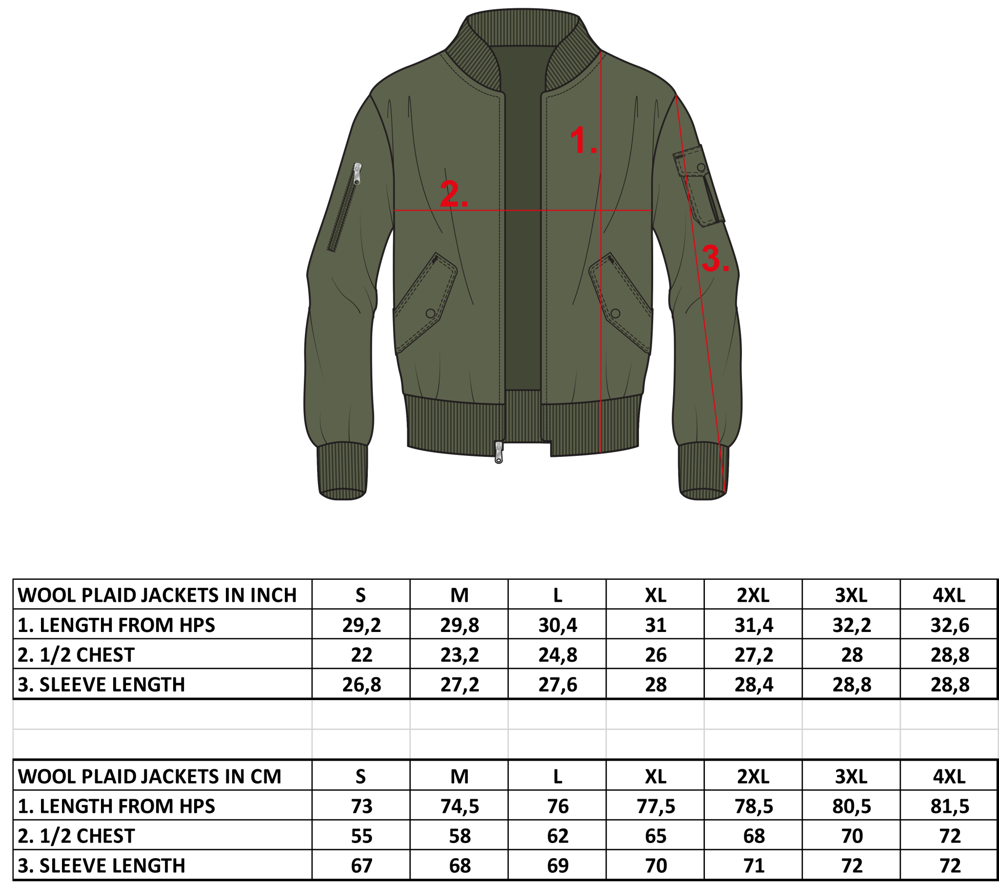 Alpha industries bomber size guide on sale