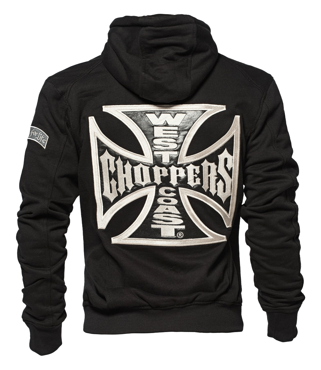 WEST COAST CHOPPERS OG CLASSIC PANEL ZIP HOODY - Black – West WEST COAST CHOPPERS OG CLASSIC PANEL ZIP HOODY - Black – West