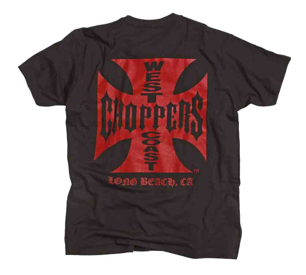 希少 WEST COAST CHOPPERS Tシャツ 黒 BLACK L WEST COAST CHOPPERS ORIGINAL CROSS T-SHIRT BLACK/WHITE CROSS