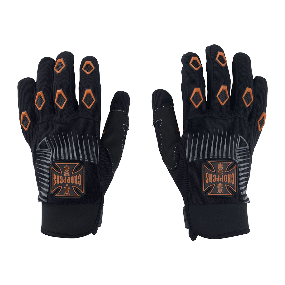 West Coast Choppers Por Vida Gloves Black/Orange