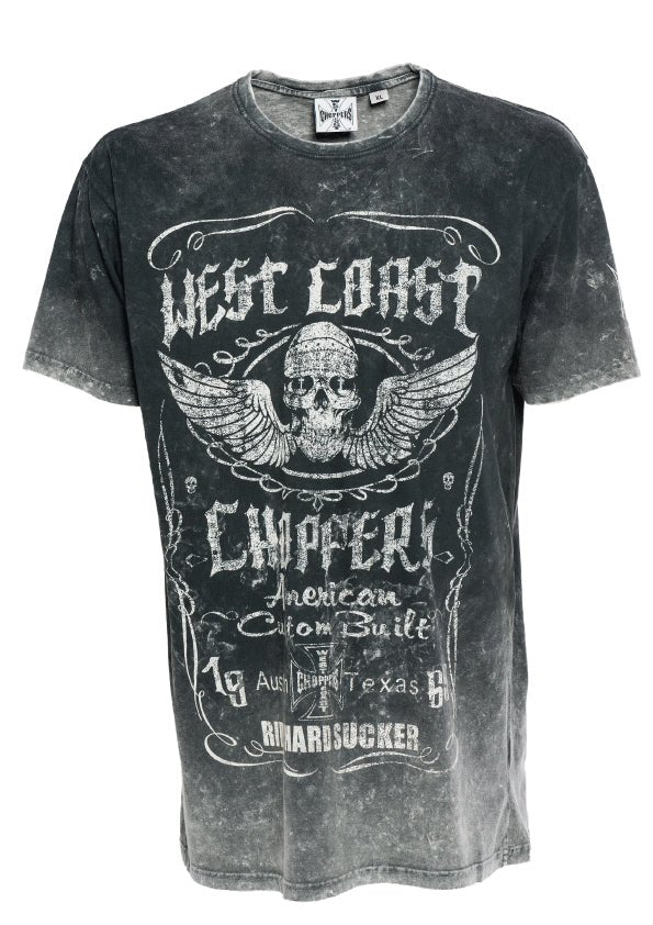 Tee shirt West Coast Chopper Classic Tanktop Black, biker